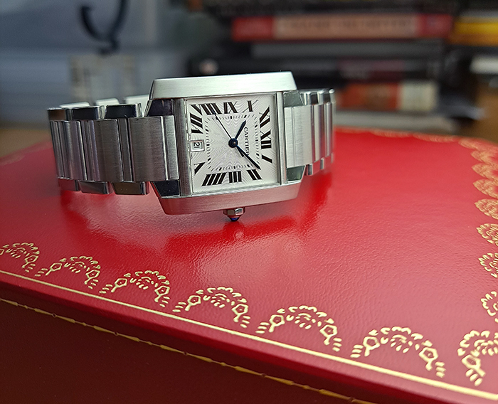 Large Cartier Tank Automatic Wristwatch Ref. W51002Q3